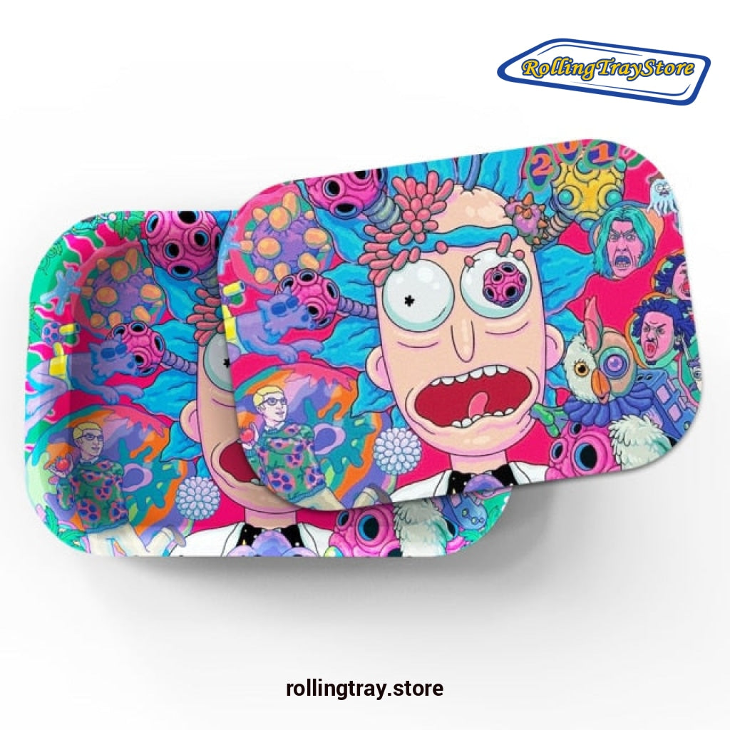 2022 Hot Rick And Morty Rolling Tray Lid Magnetic Cover