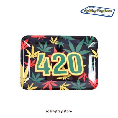 Colorful 420 Rolling Tray - 7Inch