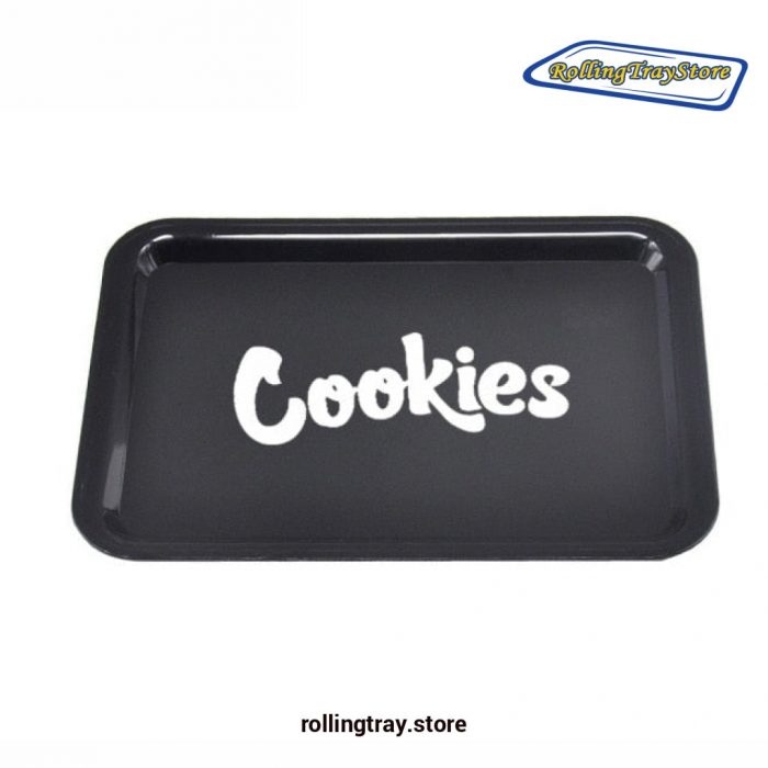 Cookies Tobacco Rolling Tray - 7Inch Black