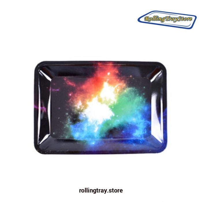 Galaxy Printed Tobacco Rolling Tray - 7Inch