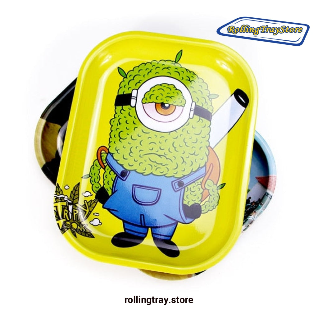 Minion Weed Smoking Pipe Rolling Tray - 7Inch