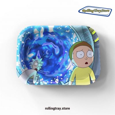 New 3D Rick And Morty Rolling Tray - 7Inch