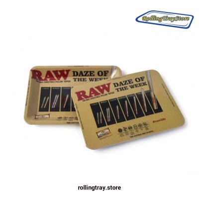 Raw Style Metal Rolling Tray Lid Magnetic Cover 3