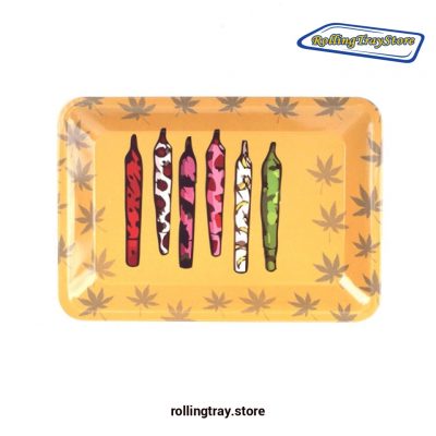 Small Metal Weed Rolling Tray - 7Inch