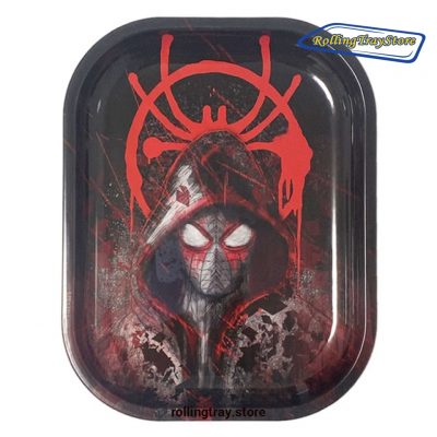 Spider Man Tobacco Rolling Metal Tray - 7Inch